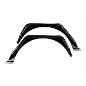 Fabtech Motorsports Fender Flare - Black Steel Powder Coated Set Of 2 - FTS24213