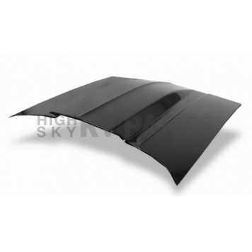 Harwood Fiberglass Hood - Cowl Induction Gelcoat Fiberglass Black - B28104-1