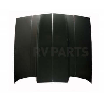 Harwood Fiberglass Hood - Cowl Induction Gelcoat Fiberglass Black - B28104-3