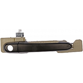 Help! By Dorman Exterior Door Handle - Plastic Black Insert With Brown Trim Single - 80699