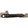Help! By Dorman Exterior Door Handle - Plastic Black Insert With Brown Trim Single - 80699