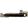 Help! By Dorman Exterior Door Handle - Plastic Black Insert With Brown Trim Single - 80700