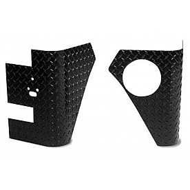 Warrior Products Body Corner Guard - Aluminum Black Set Of 2 - 918APC