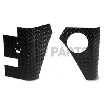 Warrior Products Body Corner Guard - Aluminum Black Set Of 2 - 918APC