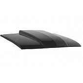 Harwood Fiberglass Hood - Cowl Induction Gloss Fiberglass Black - B42101