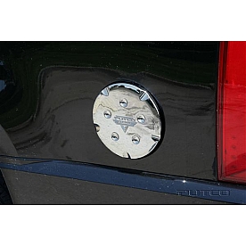 Putco Fuel Door Cover - Chrome Plated Silver ABS Plastic - 404903