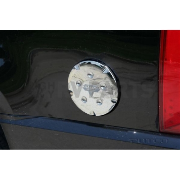 Putco Fuel Door Cover - Chrome Plated Silver ABS Plastic - 404903