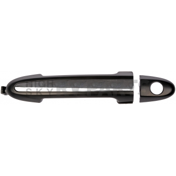 Help! By Dorman Exterior Door Handle - Plastic Silver Insert With Black Trim Single - 80709