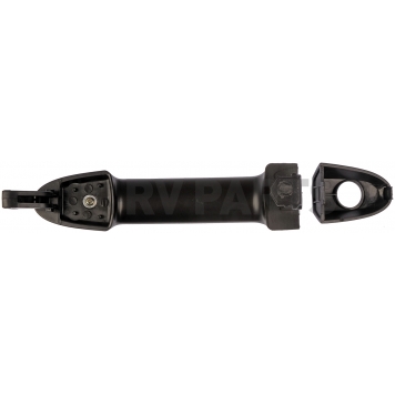 Help! By Dorman Exterior Door Handle - Plastic Silver Insert With Black Trim Single - 80709-1