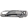 Help! By Dorman Exterior Door Handle - Plastic Silver Single - 91049