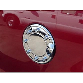 TFP (International Trim) Fuel Door Cover - Chrome Plated Silver Stainless Steel - 825B