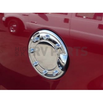 TFP (International Trim) Fuel Door Cover - Chrome Plated Silver Stainless Steel - 825B