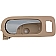 Help! By Dorman Interior Door Handle - Plastic Beige Housing With Silver Lever Single - 81815