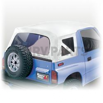 Rugged Ridge Soft Top - White Denim Standard Top Vinyl - 5370252