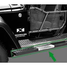 Warrior Products Running Board 250 Pound Capacity Aluminum Stationary - 7410