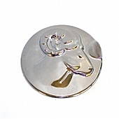 All Sales Fuel Door Cover - Chrome Plated Silver - 1377470