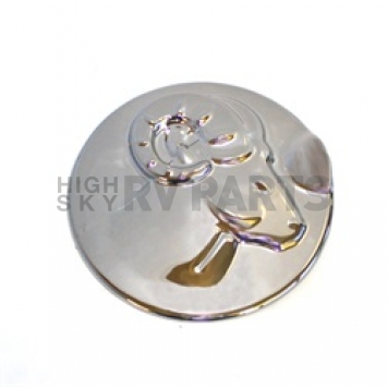 All Sales Fuel Door Cover - Chrome Plated Silver - 1377470