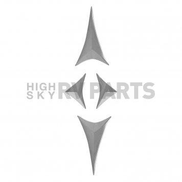 Pilot Automotive Decal - Razor Tip Silver Plastic - IP424