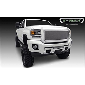 T-Rex Truck Products Grille Insert - Mesh Rectangular Polished Stainless Steel - 54211