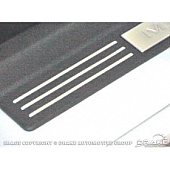 Drake Automotive Door Sill Protector - Aluminum Silver Satin 12 Pieces - 5R3Z13208B