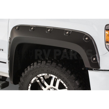 Bushwacker Fender Flare - Black Dura-Flex 2000 ABS Smooth Plastic Matte Set Of 4 - 7190602