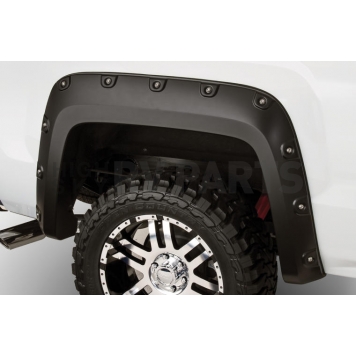 Bushwacker Fender Flare - Black Dura-Flex 2000 ABS Smooth Plastic Matte Set Of 4 - 7190602-1