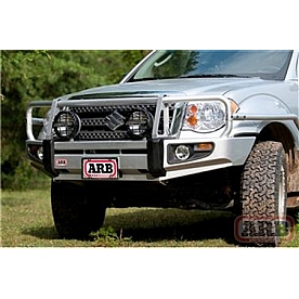 ARB Bumper Steel Powder Coated Deluxe Bar Black 1-Piece - 3438280