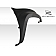Extreme Dimensions Fender - Fiberglass Black Primered Set Of 2 - 106470
