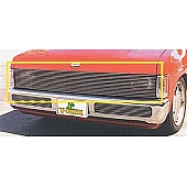 T-Rex Truck Products Grille Insert - Horizontal Bar Rectangular Polished Aluminum - 20771
