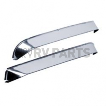 Auto Ventshade (AVS) Rainguard - Polished Steel Set Of 2 - 12058