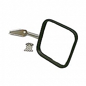 Rugged Ridge Exterior Mirror Manual Square Single - 1100510