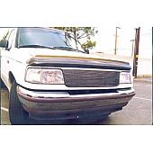 T-Rex Truck Products Grille Insert - Horizontal Bar Rectangular Polished Aluminum - 20675