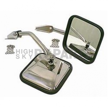 Rugged Ridge Exterior Mirror Manual Square Set Of 2 - 1101001