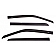 Auto Ventshade (AVS) Rainguard - Black Matte Thermoplastic Set Of 4 - 774015