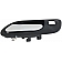 Help! By Dorman Interior Door Handle - Plastic Black Housing With Silver Lever Single - 81586