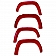 EGR Fender Flare - Race Red - Vehicle Color Code PQ ABS Plastic Gloss Set Of 4 - 793574PQ