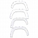 EGR Fender Flare - Oxford White - Vehicle Color Code Z1 ABS Plastic Gloss Set Of 4 - 793574Z1