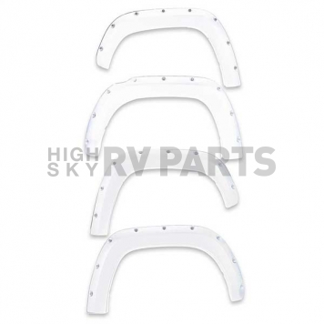 EGR Fender Flare - Super White - Vehicle Color Code 040 ABS Plastic Primered Set Of 4 - 795084040