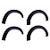 EGR Fender Flare - Black ABS Plastic Matte Set Of 4 - 796004