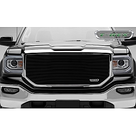 T-Rex Truck Products Grille Insert - Horizontal Bar Rectangular Black Aluminum - 6202141