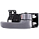 Help! By Dorman Interior Door Handle - Plastic Black Housing With Gray Lever Single - 82488