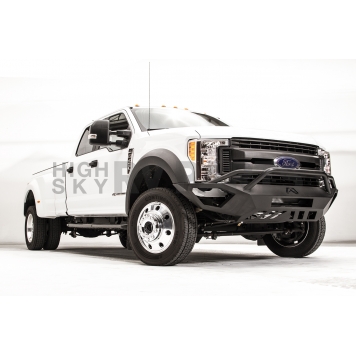 Fab Fours Bumper Vengeance 1-Piece Design Steel Black - FS17V42521-1