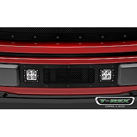 T-Rex Truck Products Grille Insert - Small Mesh Rectangular Black Powder Coated Steel - 6325791BR