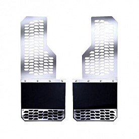 Putco Mud Flap - Stainless Steel Brushed Set Of 2 - 78150