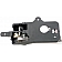Help! By Dorman Interior Door Handle - Plastic Black Housing With Gray Lever Single - 83470