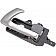 Help! By Dorman Interior Door Handle - Plastic Silver Lever With Gray Knob Single - 83472