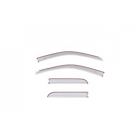 Auto Ventshade (AVS) Rainguard - Bright Silver Metallic - Vehicle Color Code PS2 Acrylic Set Of 4 - 994003PS2