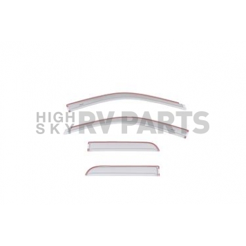 Auto Ventshade (AVS) Rainguard - Bright Silver Metallic - Vehicle Color Code PS2 Acrylic Set Of 4 - 994003PS2