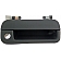 Help! By Dorman Exterior Door Handle - Plastic Black Single - 83481