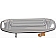 Help! By Dorman Exterior Door Handle - Plastic Silver Single - 94044